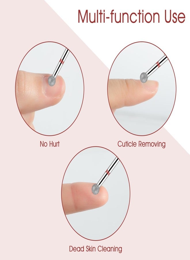 WLLHYF Nail Drill Bits, Ball Shape Nail Cleaner Professional Stainless steel Cuticle Clean Nail Salon Supply Shape Remove Tools for Dead Skin Nail Gel Nails Polishing - Image 5